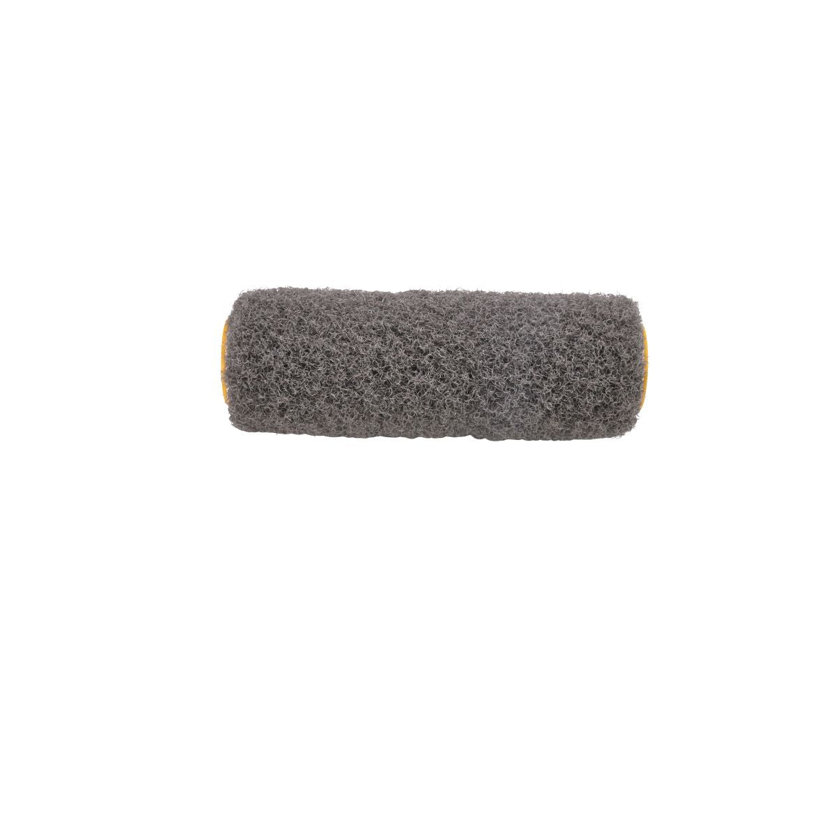 9-inch TapeTech Premium Drywall Compound Roller with grey nap and yellow frame, side view