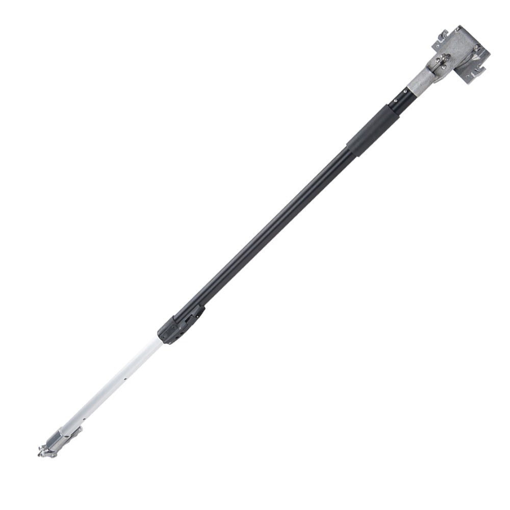 Extended 41-inch- 63-inch Asgard Finishing Box Handle with black handle and grey stainless steel interior tube and brake handle