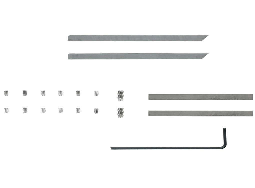 TapeTech Corner Finisher Blade Kit including blades, allen key, and set screws