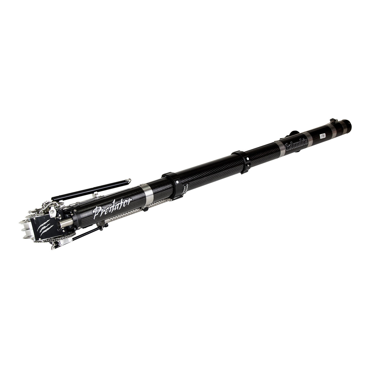 Columbia Predator Taper with black carbon fiber body and steel blades and components