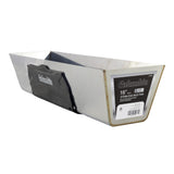 16-inch heavy-gauge stainless steel Columbia Mud Pan with laser-welded seams and a black soft non-slip rubber grip