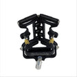 Black Columbia Corner Cobra made from billet aluminum and steel components with a black finish, back view