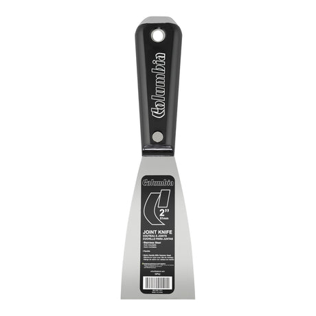 2-inch Columbia Joint Knife with stainless steel blade and black nylon handle with steel hammer head