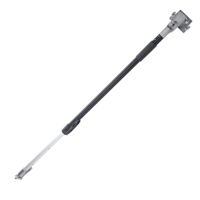 Extended 41-inch- 63-inch Asgard Finishing Box Handle with black handle and grey stainless steel interior tube and brake handle
