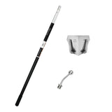 semi-automatic Columbia taping set with twist and lock handle, angle head adaptor, and 2.5-inch standard flusher