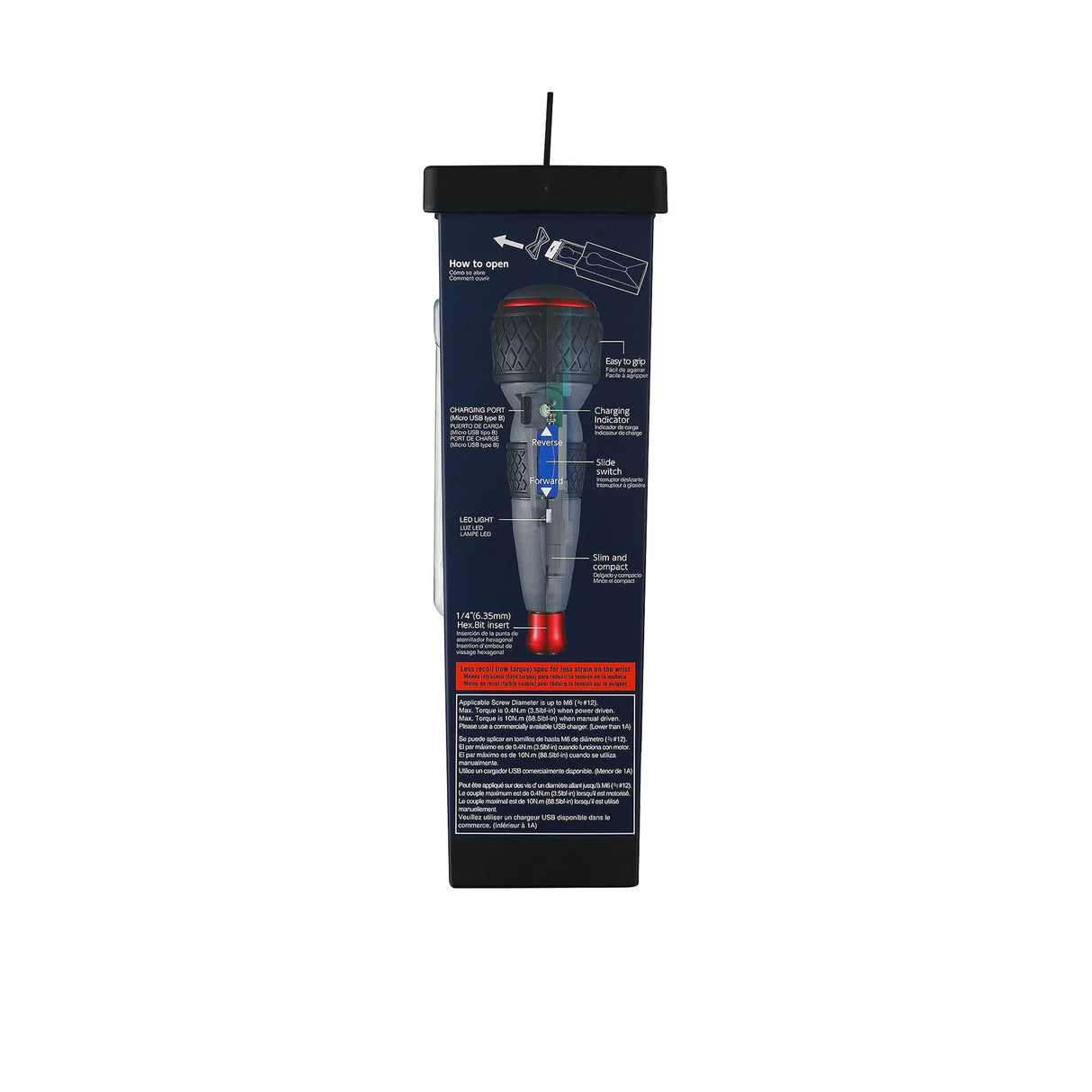 Vessel Rechargeable Ball Grip Screwdriver 220 USB