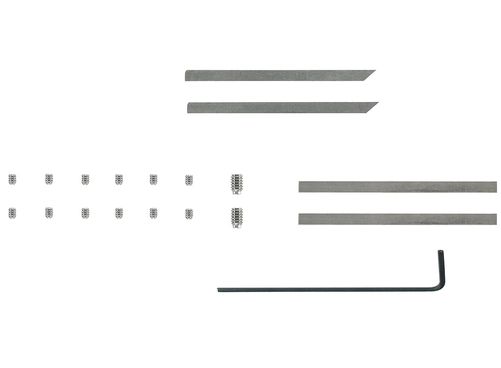TapeTech Corner Finisher Blade Kit including blades, allen key, and set screws