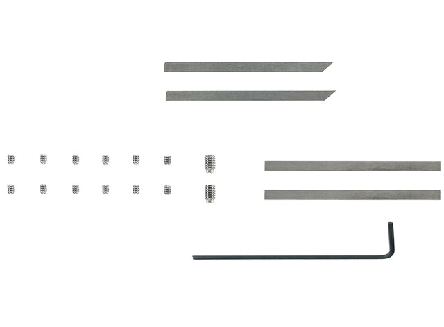 TapeTech Corner Finisher Blade Kit including blades, allen key, and set screws