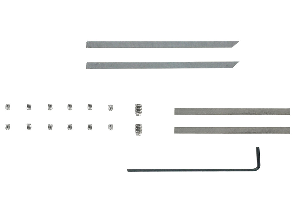 TapeTech Corner Finisher Blade Kit including blades, allen key, and set screws