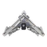 Asgard 3.5-inch angle head with stainless steel frame, patented positive ball retainer, and easy roll wheels, top view