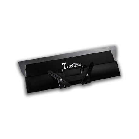 18-inch Columbia Tomahawk Smoothing Blade with a stainless steel blade featuring rounded edges and a black plastic body