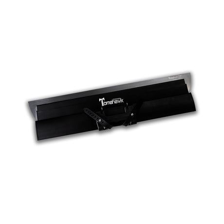24-inch Columbia Tomahawk Smoothing Blade with a stainless steel blade featuring rounded edges and a black plastic body