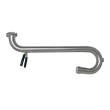 Steel Columbia Gooseneck adaptor with black rubber sleeves on automatic taper holder